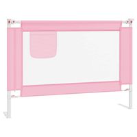 The Living Store Bedhekje Peuter 90x25 cm Stof Roze - thumbnail