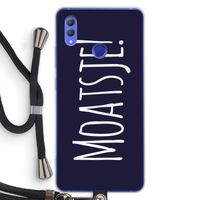 Moatsje!: Honor Note 10 Transparant Hoesje met koord