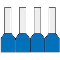 Geïsoleerde Band Adereindhuls 0,75qmm Blauw penlengte = 8mm