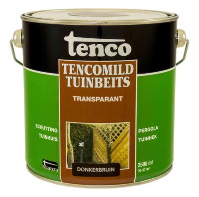 Transparant donkerbruin 2,5l mild verf/beits - Tenco