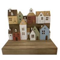 Papoose Toys Papoose Toys Town Houses/10pc - thumbnail