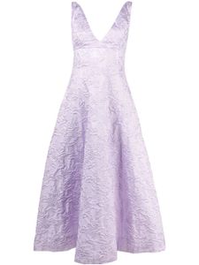 Philosophy Di Lorenzo Serafini robe à fleurs en jacquard - Violet