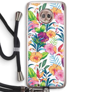 Tropisch 2: Motorola Moto G6 Transparant Hoesje met koord