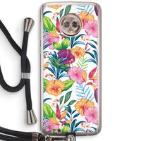 Tropisch 2: Motorola Moto G6 Transparant Hoesje met koord