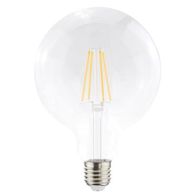 LED Filament lamp E27 - 9 Watt 1055 Lumen - G125 - 2700K Warmwit licht - Dimbaar - Helder glas