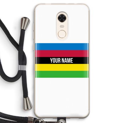 WK Wielrennen: Xiaomi Redmi 5 Transparant Hoesje met koord