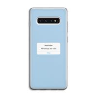 Reminder: Samsung Galaxy S10 4G Transparant Hoesje