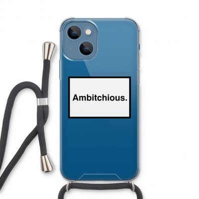 Ambitchious: iPhone 13 Transparant Hoesje met koord
