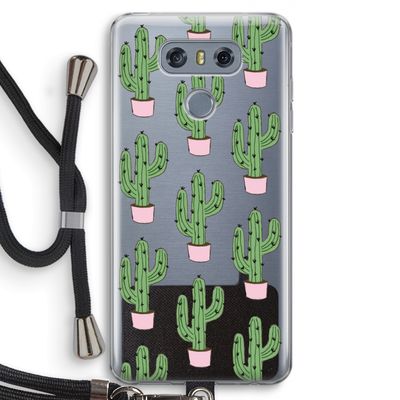 Cactus Lover: LG G6 Transparant Hoesje met koord
