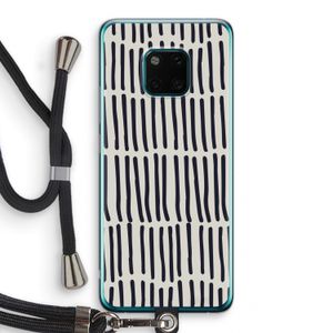 Moroccan stripes: Huawei Mate 20 Pro Transparant Hoesje met koord