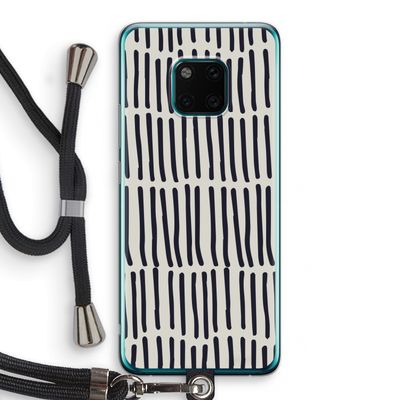 Moroccan stripes: Huawei Mate 20 Pro Transparant Hoesje met koord