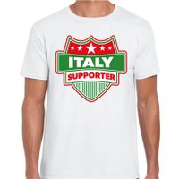 Italie / Italy schild supporter t-shirt wit voor heren