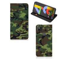 Google Pixel 4a | Hoesje met Magneet | Army Dark