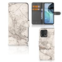 Motorola Moto G72 | Bookcase | Marmer Beige