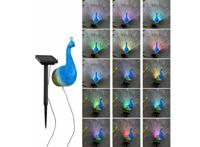 HI LED Pauw - RGB tuin wandlamp - 12 x 8,5 x 20 cm - thumbnail