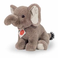 Knuffeldier Olifant - zachte pluche stof - premium kwaliteit knuffels - grijs - 25 cm