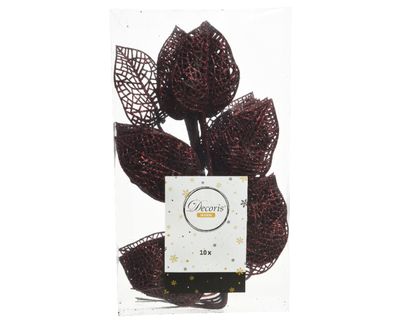 Spray plc l2b16h36 cm ossenbloed 10st kerst - Decoris