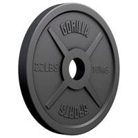 Olympische Halterschijf 10 kg Gietijzer Zwart 50/51 MM