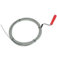 Rioolveer gootsteenontstopper - metaal - 3 meter - dia 6 mm - ontstoppingsveer   -