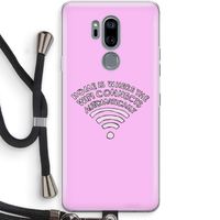 Home Is Where The Wifi Is: LG G7 Thinq Transparant Hoesje met koord