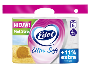 Edet Ultra Soft 4-laags Toiletpapier Met Stro