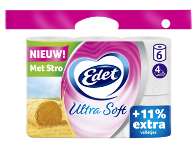 Edet Ultra Soft 4-laags Toiletpapier Met Stro