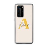 Amber Script: Huawei P40 Pro Transparant Hoesje