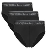 Bamboo Basics 3-pak heren slips - James - Zwart