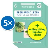 Begrijpend lezen voor de LVS-toetsen - Groep 6 - Werkboek 2 + Online video-uitleg (set van 5) (Paper