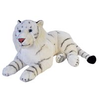 Pluche dieren knuffels grote witte tijger van 76 cm - thumbnail