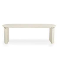 Giga Meubel - Eettafel Ovaal 240cm - Beige Betonlook - Demy - thumbnail