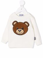 Moschino Kids sweat à logo Teddy - Blanc - thumbnail