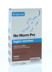 Exil No worm pro hond L (4 tab)