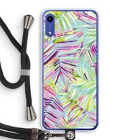 Tropical Palms Blue: Honor Play 8A Transparant Hoesje met koord