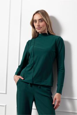 Studio Anneloes Zelda Top 13173 T-shirt Lange Mouw 7800 Bottle Green