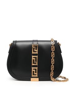 Versace sac porté épaule La Greca - Noir