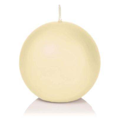 Trend Candles Bolkaars glad - parelmoer - 7 cm - 16 branduren - ronde kaarsen