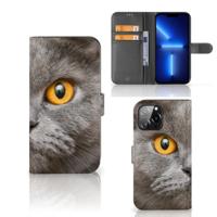 Telefoonhoesje | Met pasjeshouder | iPhone 13 Pro Max Britse Korthaar