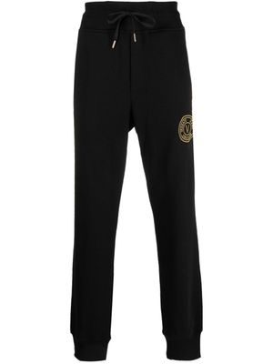 Versace Jeans Couture pantalon de jogging à logo brodé - Noir