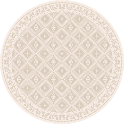 Tribale losanges vinyl tapijt beige