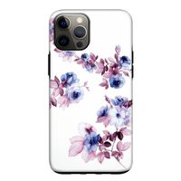 Waterverf bloemen: iPhone 12 Tough Case