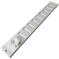 Aluminium Afsluitbaar Schuifrooster Opbouw 300 X 30mm - Geanodiseerd (3-3003aa)