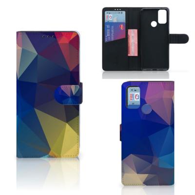 Alcatel 1S (2021) | Book Case | Polygon Dark