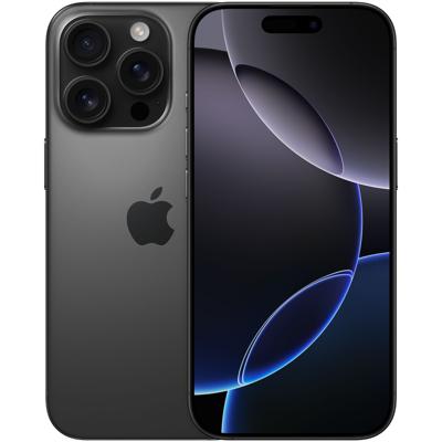 AppleiPhone 16 Pro 512GB Titanium Smartphone Zwart