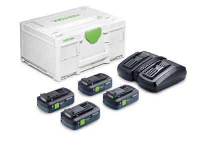 Festool SYS 18V 4x 4.0Ah TBX4/TCL6DUO Energie-set - 578823 Festool SYS 18V 4x 4.0Ah TBX4/TCL6DUO Energie-set - 578823