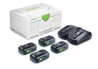 Festool SYS 18V 4x 4.0Ah TBX4/TCL6DUO Energie-set - 578823