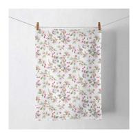 Ambiente theedoek spring blossom white