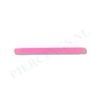 Staafje barbell flexibel acryl 16 mm roze