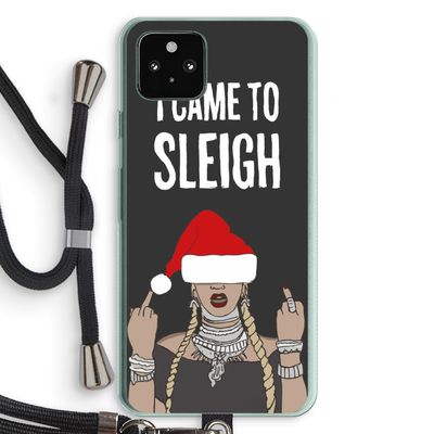 Came To Sleigh: Pixel 5a 5G Transparant Hoesje met koord