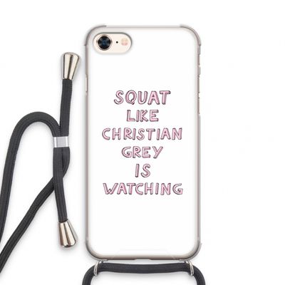 Christian Grey: iPhone 8 Transparant Hoesje met koord